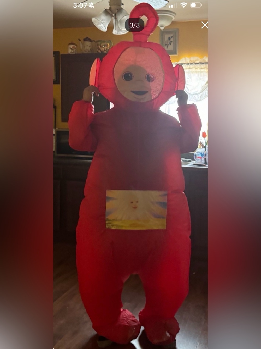 Inflatable Po Costume — Red - Picture 3 of 3